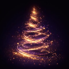 Abstract Christmas Tree Design