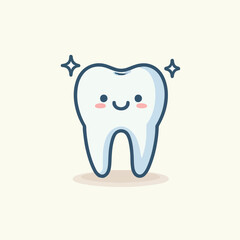 smile face teeth illustration 
