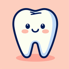 smile face teeth illustration 