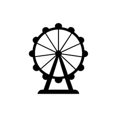 Iconic Ferris Wheel Silhouette Amusement Park Carnival Fun Attraction