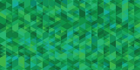 Abstract Green Triangle Pattern Background