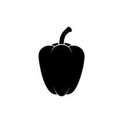 Obraz premium A Bell Pepper Silhouette In Profile For A Fresh And Healthy Vegetable