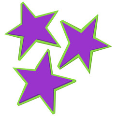 Stars collage cutouts journal trinkets