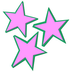 Stars collage cutouts journal trinkets