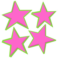 Stars collage cutouts journal trinkets