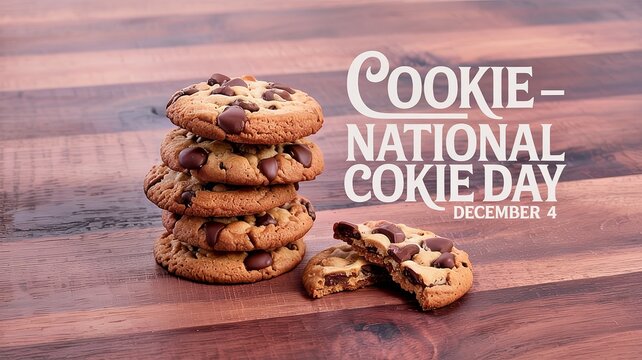 Freshly baked cookies with crunchy texture and delicious chocolate chips.