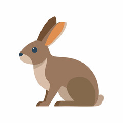 Adorable Brown Rabbit Illustration  Perfect for Children's Books, Websites, and More