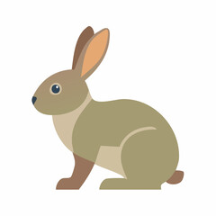 Adorable Brown Rabbit Illustration  Perfect for Children's Books, Websites, and More