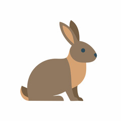 Obraz premium Adorable Brown Rabbit Illustration Perfect for Children's Books, Websites, and More