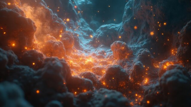 Lava Nebula Cosmic Picture