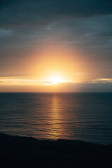 sunset over the sea