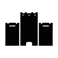 vector silhouette castle