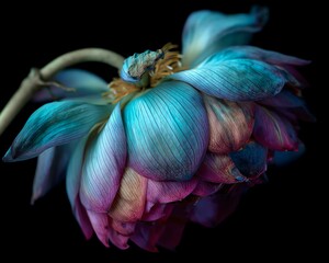 Emotional Growth. Vibrant lotus flower in stunning colors.