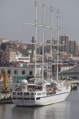Segelschiff im Hafen, Transatlantik Kreuzfahrt Rio de Janeiro Salvador Maceio Recife Praia Santa...