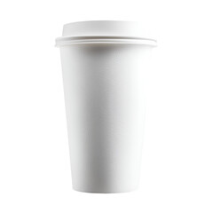 White disposable coffee cup takeaway drink container