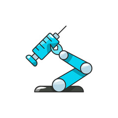 Precision Gripper Icon, Sub-Millimeter Surgical Robot Arm.