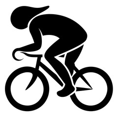 Obraz premium Black and White Rider Vector Art | Minimalist Line Illustration of Football Player.