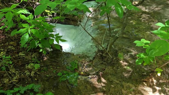 Bachkovo waterfalls cascade in Rhodopes Mountain, Plovdiv region, Bulgaria