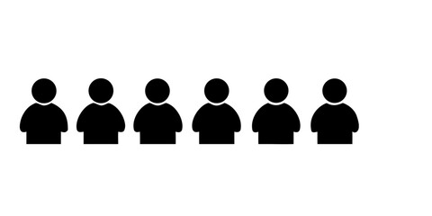 People icons group vector illustration for community members and social network
