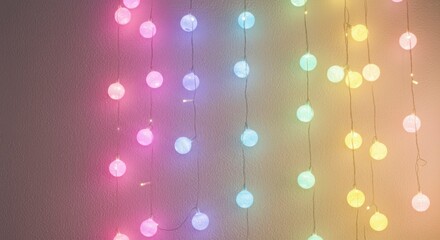 Multicolored string lights