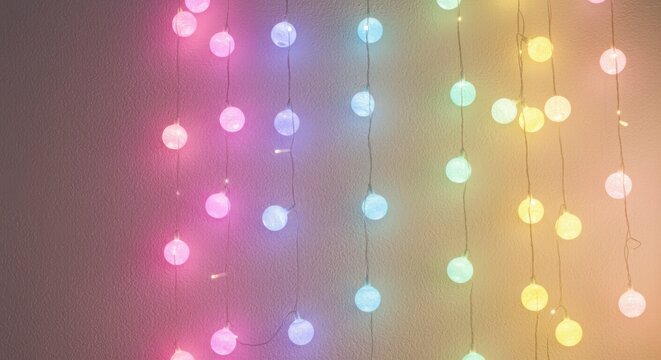 Multicolored string lights