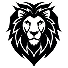 Obraz premium Lion head logo vector illustration.