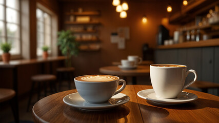 cup of coffee on the table