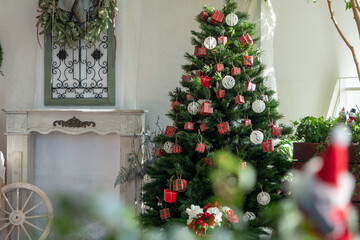 christmas tree with decorations