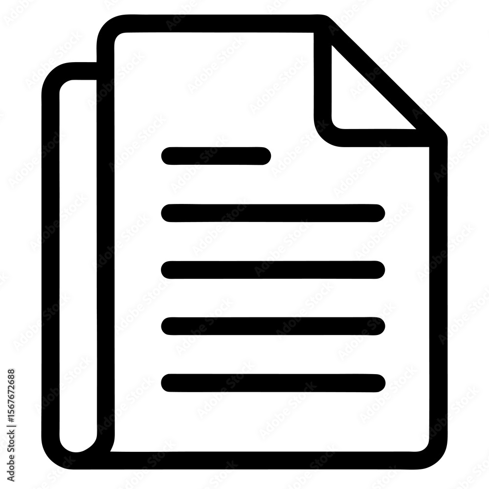 Poster document outline: paper icon