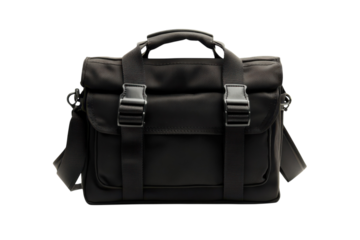 Black Camera Bag Crossbody Shoulder Bag Compact Small Photography Equipment Stylish Travel on transparent background