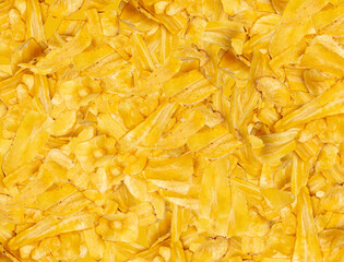 Dry parsnip chips pattern, dried sliced vegetable, healthy crispy Pastinaca sativa snack wallpaper