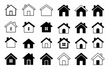 Fototapeta premium house icons set