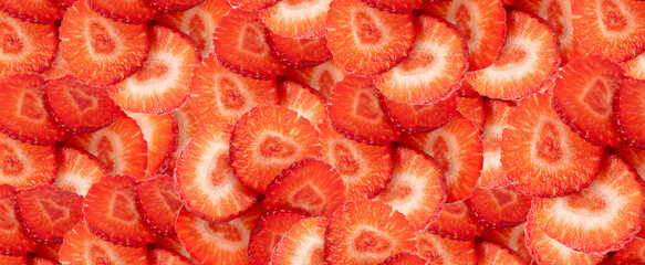 Strawberry pieces d, red berry cut set, fresh strawberries slices, summer food ingredient