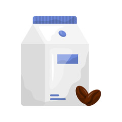 Milk icon. dairy, coffee, liquid, drink, calcium, fresh, carton, beverage. Vector Icon Illustration