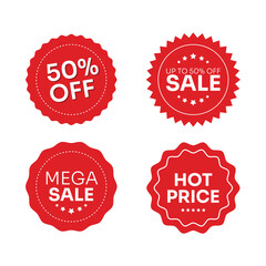 Promotional Red Badge illustration