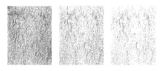 Black Grunge Texture Overlay and Distressed Surface Effect with Scratched Noise Illustration on Transparent background
