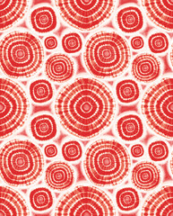seamless pattern with tie and dye textured orange colour print pattern 