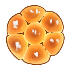 bun isolated on white