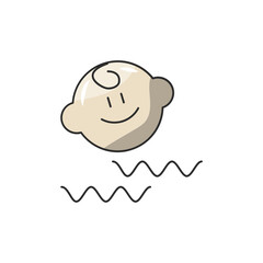 Baby Monitor AI Icon, Infant Soundwave Cry Analyzer.