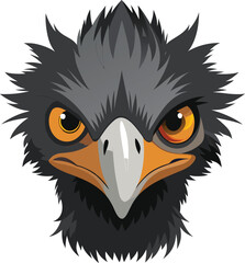 Obraz premium Angry Eagle Head Vector Art