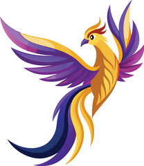 Obraz premium Colorful Phoenix Bird Vector