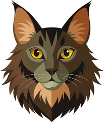 Fototapeta premium Maine Coon Cat Vector