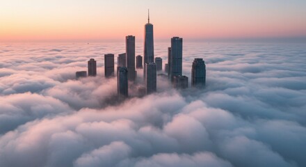 City above the clouds