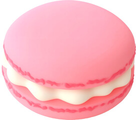 A pink macaron