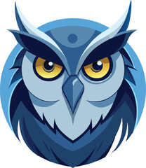 Obraz premium Arctic Blue Owl Mascot Vector