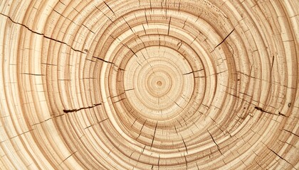 Fototapeta premium Close-Up View of Natural Tree Ring Patterns on a Wooden Log with Intricate Texture and Details