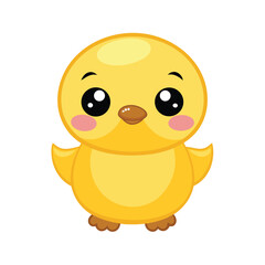 Obraz premium Duckling With Oversized Eyes And Chubby Cheeks