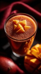 Close-up photo of smoothie