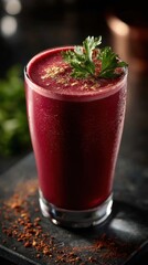 Close-up photo of smoothie