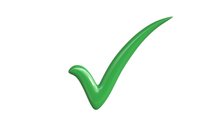 Green Check Mark on Black Background – Minimal Symbol of Approval, Completion, and Validation